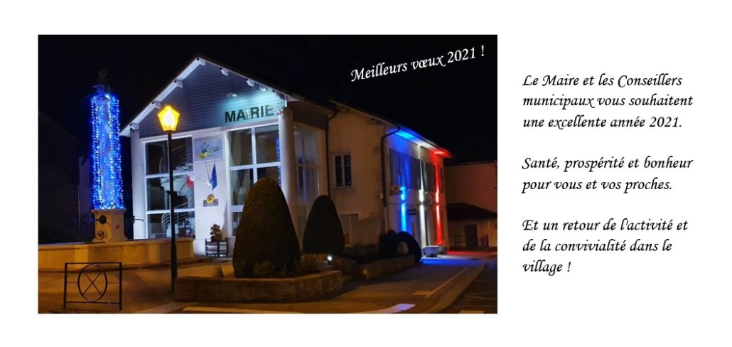 Meilleurs vœux 2021 !