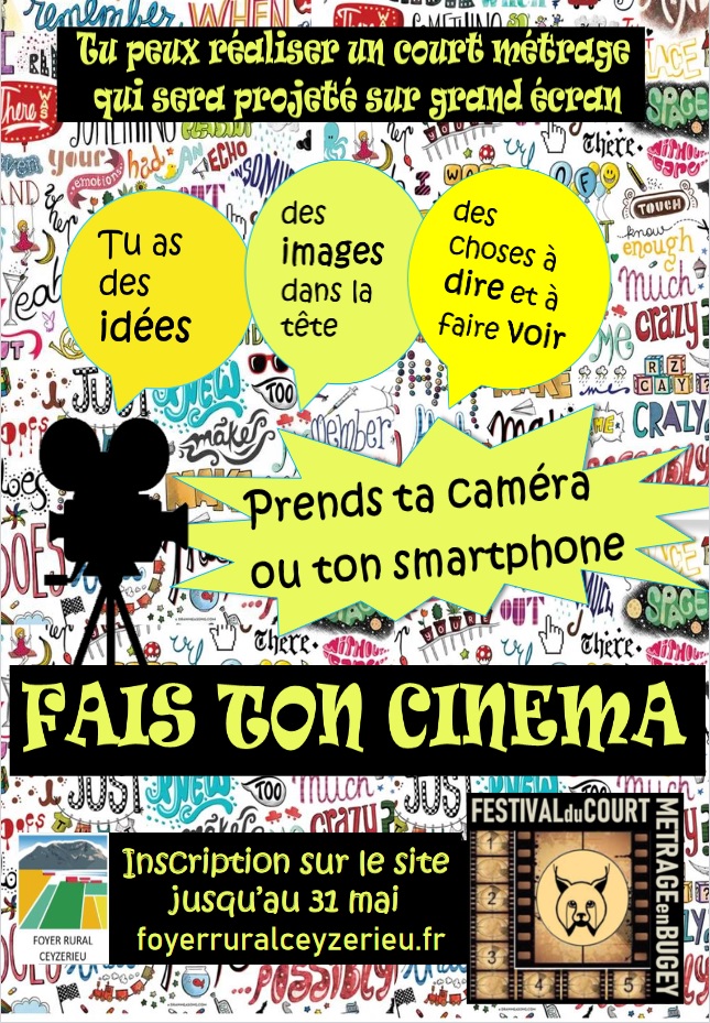 Festival Court Métrage en Bugey- Fais ton cinéma