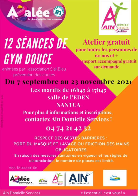 Pour nos ainés : Gym douce à Nantua